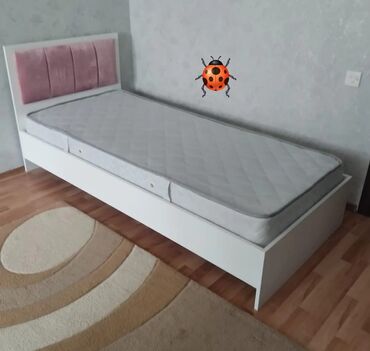 Кровати: Новый, Без подьемного механизма, С матрасом, Без выдвижных ящиков, Азербайджан