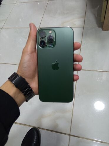 iphone 13 pro max kreditle: IPhone 13 Pro Max, 256 GB, Yaşıl, Barmaq izi, Face ID