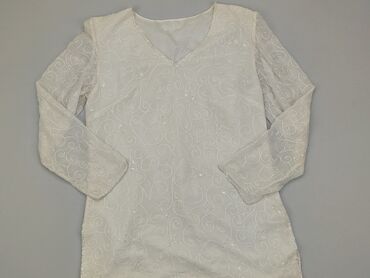 białe bluzki z bufiastymi rękawami: Блуза жіноча, L, стан - Хороший