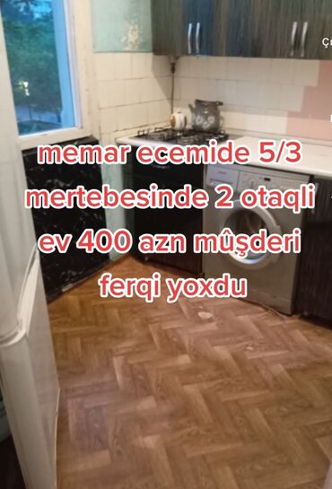 binəqədi: Memar Əcəmidə 5/3 mərtəbəsində yerləşən 2 otaqlı mənzil kirayə