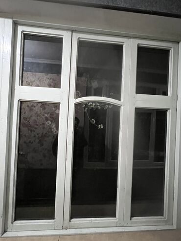 стекло бу: Деревянное окно, Комбинированное, Б/у, 150 *2, Самовывоз