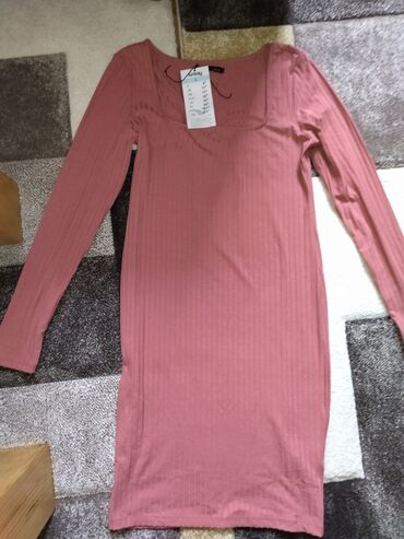 Ženska odeća: M (EU 38), bоја - Roze, Drugi stil, Dugih rukava