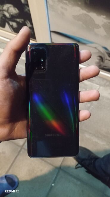 irşad electronics samsung: Samsung Galaxy A71, 128 GB, rəng - Qara, Face ID, Düyməli, İki sim kartlı