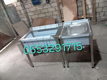 Restoran, kafe avadanlığı: Paslanmayan poladdan qab-yuma moykaları və iş masaları - Restoranlar — 8