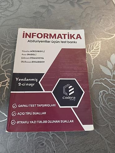 eheim: Məhsul: “İnformatika – Abituriyentlər üçün test bankı” (Yenilənmiş — 1