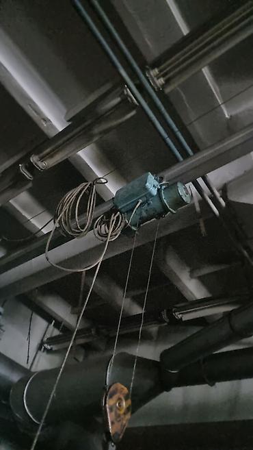 Двутавровая балка: Продается подвесная кран балка + пути., ширина пролёт 8метров, длина — 7