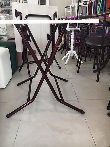 Masalar: Qatlana bilən kvadrat masa - Üst səth: Açıq ağac naxışlı laminat — 2