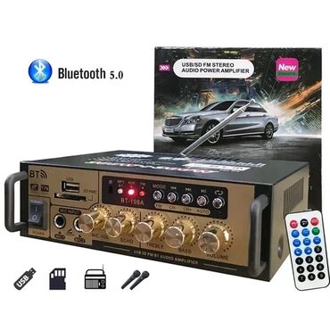 sican qovan ses: Sesguclendirici usilitel amplifier USB port Bluetooth Aux FM radio
