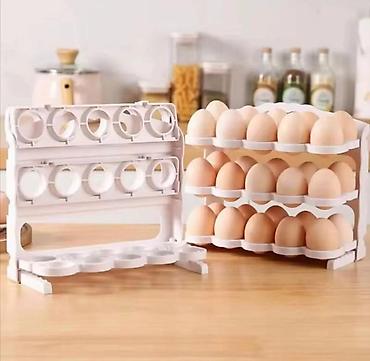 Mətbəx aksesuarları: Yumurta qabı 60 pcs Bu yumurta saxlama düzəldicisi, mətbəxinizdə — 2