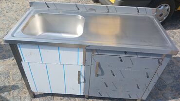 Nerjaveykalar: Paslanmayan poladdan (inox) istehsalat tipli lavabolar və iş masaları — 12