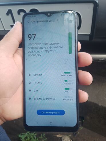телефоны samsung: Samsung Galaxy A02, Б/у, 64 ГБ, цвет - Черный, 2 SIM