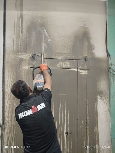 Beton işləri: Səssiz tozsuz səliqəli kəsim. Beton katlavan monolit kubik — 14