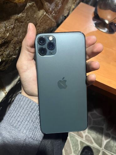 aplle 11: IPhone 11 Pro Max, 256 ГБ, Matte Midnight Green, Face ID