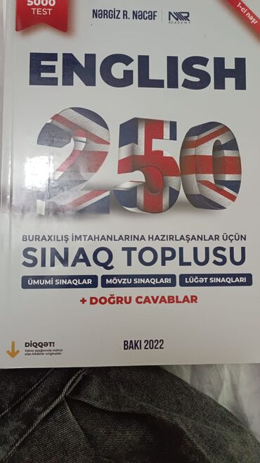 ingilis dili 100 sınaq pdf: İngilis dili sınaq toplusu Yeni nəşr 2022
Qiymət 8