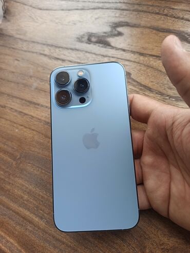 Apple iPhone: IPhone 13 Pro, Б/у, 256 ГБ, Pacific Blue, Защитное стекло, 93 %