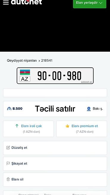 авто фольксваген: AZ nömrə nişanı: 90-00-980

Təcili satılır aformut alan adam tərəfdən — 1