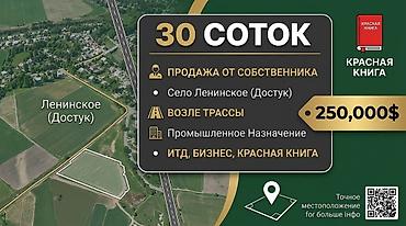 Жер тилкелери: 30 соток, Бизнес үчүн, Кызыл китеп, Сатып алуу-сатуу келишими — 1