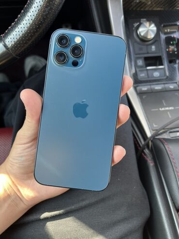 поко ф4 про: IPhone 12 Pro, Колдонулган, 256 ГБ, Pacific Blue, 79 %