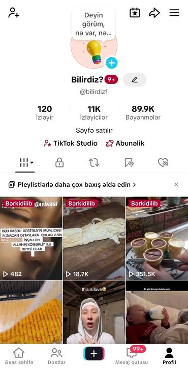 услуги инкубатора в бишкеке: TikTok səhifəsi satılır: “Bilirdiz?” (@bilirdiz1) - 11K izləyici -