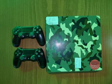 ps4 pultu: PlayStation 4 slim 1 terabyte içində oyunlarla və 2 ədəd original pult