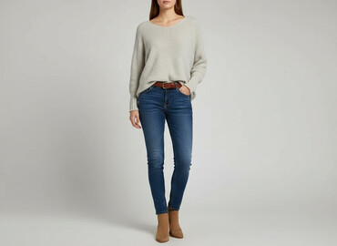 bluzy over size: Sweter damski, rozmiar L