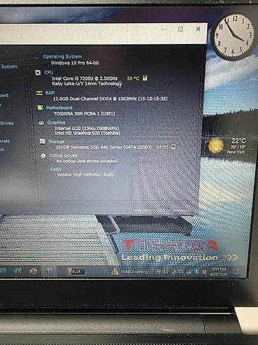 Toshiba: Toshiba 12GB SSD Kamera HDMI Proc I5 7TH. POGLEDAJTE MOJE OSTALE — 8