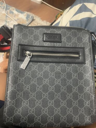 сумка для тренировок женская: Классическая сумка, Gucci, Материал: Комбинированный материал, Застежка на молнии, Мужские, Новый