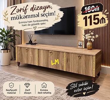 _*TV STEND / TV altı*_ Yeni və sifarişlə. Qiymət : *115₼* lalafo.az -da _*TV STEND / TV altı*_ Yeni və sifarişlə. Qiymət : *115₼*