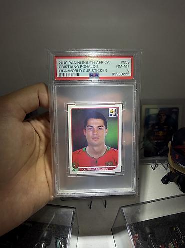 dunya xertesi: Cristiano Ronaldo 2010 Dunya Cempionati karti stickeri Psa 8, gorush — 1