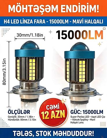 İşıqlandırma sistemləri: MOTO LED işıqlandırma aksesuarları 1) Moto LED projektor fara – — 3