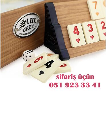 Digər idman və istirahət malları: Star VIP Okey dəsti satışda! Ən yüksək keyfiyyətli VIP okey dəsti — 3