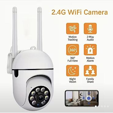 ip 8: 2.4G Wi‑Fi IP Təhlükəsizlik Kamerası - 355° fırlanma + 90° vertikal — 1