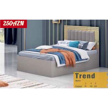 trend: Новый, Односпальная кровать, Без подьемного механизма, С матрасом, Без выдвижных ящиков, Азербайджан