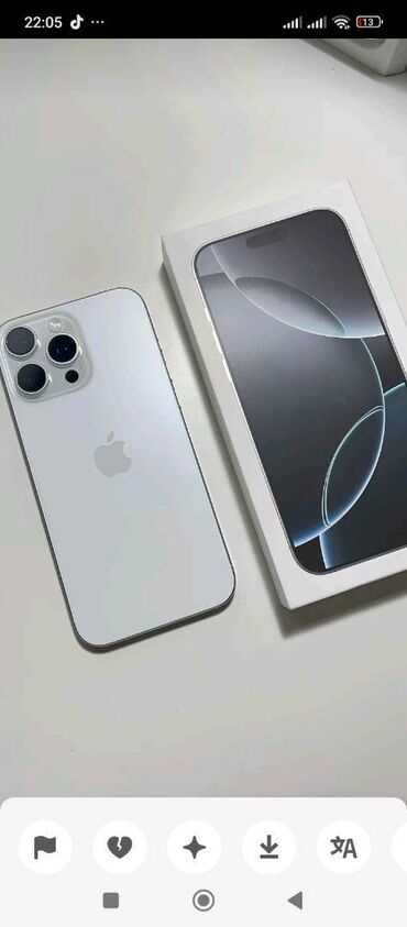 i̇pone xr: IPhone 16 Pro Max, 256 GB, Natural Titanium, Kredit, Barmaq izi, Face ID