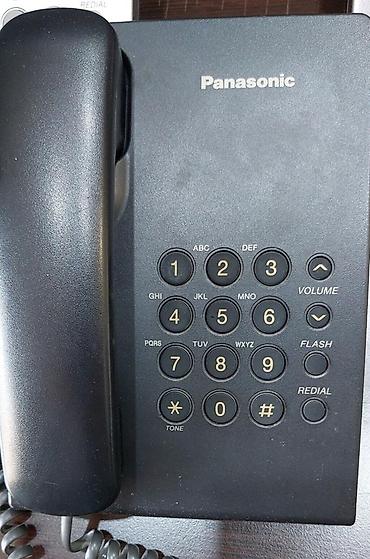mikro it: Stasionar telefon Panasonic, Simli, İşlənmiş, Ünvandan götürmə, Ödənişli çatdırılma — 3