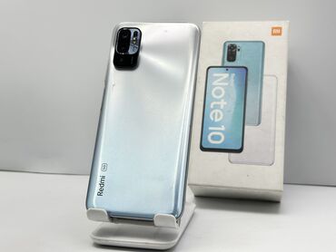 редим 10 с: Redmi, Redmi Note 10, Колдонулган, 128 ГБ, түсү - Күмүш, 2 SIM