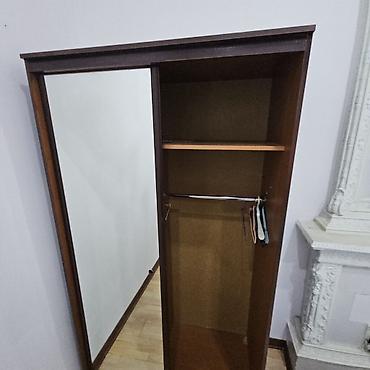 dolab isləmis: İşlənmiş, 2 qapılı, Güzgülü, Qəhvəyi, Taxta, Kupe, Düz dolab — 3