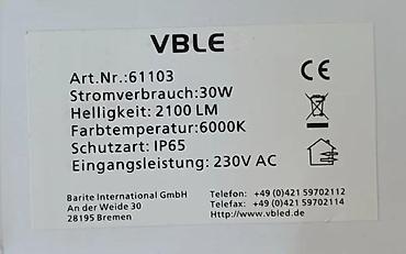 Rasveta: Reflektor VBLED 61103 ✨ Najjeftinije na KP-u ✨ Kvalitetan LED — 8