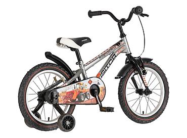 shimano stx: Bicikl Visitor Kopacko 16" – srebrni sjaj Dečiji bicikl sa točkovima — 4