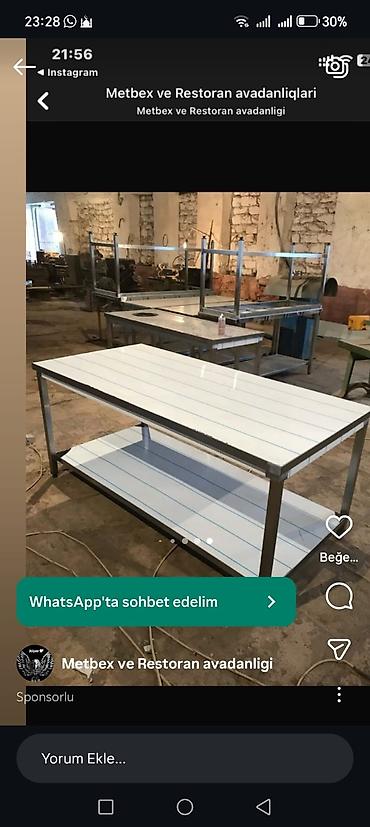 wfaner mebel: Metbex ve restoran avadanliqlarin sifariwi — 4