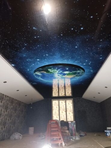 Натяжной потолок: Натяжной потолок Матовое, 3D потолки, Глянцевое Бесплатный замер, Гарантия, Монтаж — 5