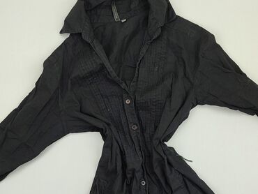 czarne bluzki damskie z długim rękawem: Shirt, M (EU 38), condition - Good