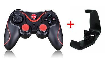 ам ням: Блютус джойстик NEWS3 Red/Black беспроводной геймпад, Wireless — 3
