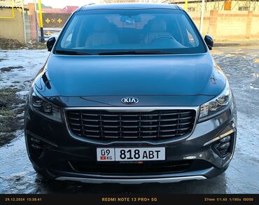 грузовой ошейник: Kia Carnival: 2019 г., 2.2 л, Автомат, Дизель, Минивэн