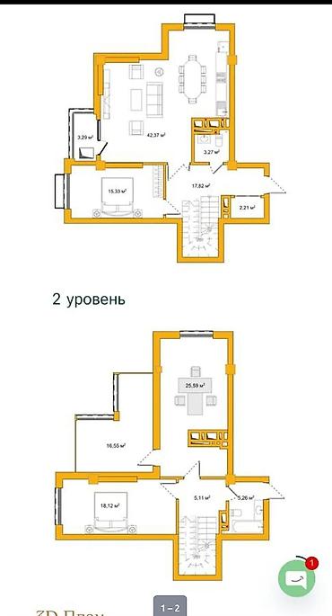 5 комнат, 150 м², Южная Магистраль Элитка, Пентхаус этаж, ПСО (под самоотделку) at lalafo.kg 5 комнат, 150 м², Южная Магистраль Элитка, Пентхаус этаж, ПСО (под самоотделку)