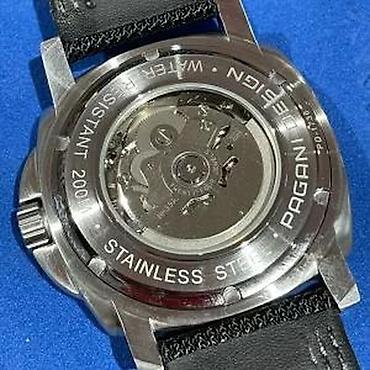 Ručni satovi: PAGANI DESIGN PD-1736 -Crna/Black- Seiko Automatic mehanizam Potpuno — 8