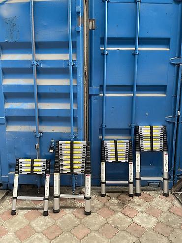 Телескопические стремянки: Телескопическая стремянка, Высота: До 2 м, Новый, Материал: Алюминий — 6