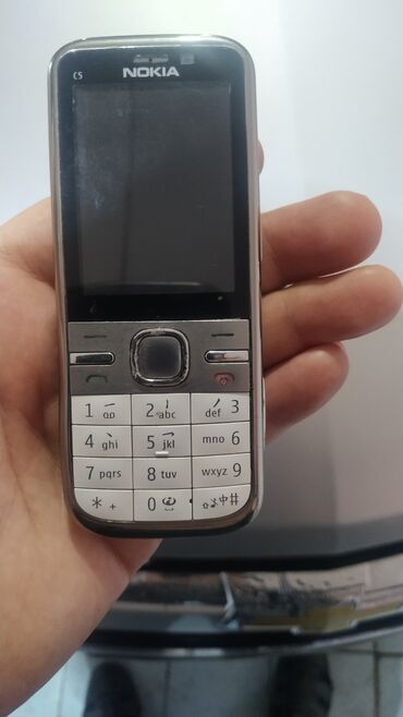 Nokia: Nokia C5, < 2 GB Memory Capacity, rəng - Gümüşü, Zəmanət, Düyməli