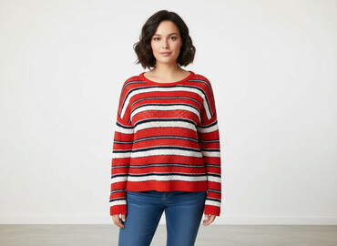 esmara sweter w paski: Esmara, Sweter damski, rozmiar 2XL