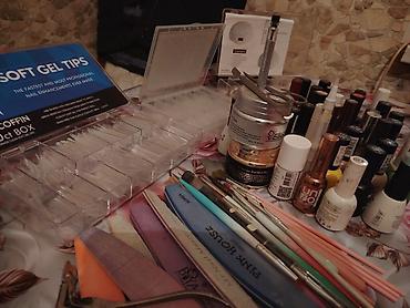 ustol usti qelyan: 30 dene lak, 6 dene pilkalar, tipsiler, sellak dırnaglar, 2 dene gel — 1